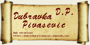 Dubravka Pivašević vizit kartica